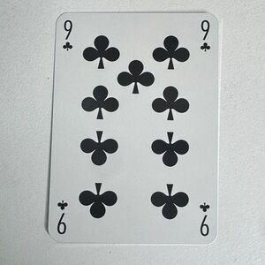 Louis Vuitton Playing Card - 9 Black Clubs